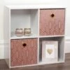 B&M Lana Storage Cubes 2pk - Blush 2 B&M Lana Storage Cubes 2pk - Blush -Household Items Shop 374348 2pk blush lana storage cubes