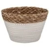 B&M Mini Cotton Wicker Basket - Cream 2 B&M Mini Cotton Wicker Basket - Cream -Household Items Shop 374370 mini straw and cotton rope string basket white
