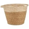 B&M Two Tone Wicker Basket - Cream -Household Items Shop 374371 cream two tone wicker basket
