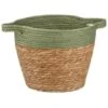 B&M Two Tone Wicker Basket - Green 1 B&M Two Tone Wicker Basket - Green -Household Items Shop 374391 green two tone wicker basket