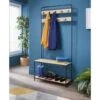 B&M Michigan Coat Rack With Shoe Storage -Household Items Shop 374532 michigan coat rack with shoe storage