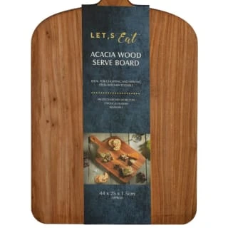 B&M Acacia Wooden Serve Board 4 B&M Acacia Wooden Serve Board - Image 2