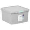B&M Waffle Clip Box 25.5L - Grey -Household Items Shop 375472 grey 25 5l waffle clip box