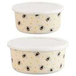 B&M Round Tubs 2pk - Bees -Household Items Shop 375966 2pk reuse and repurpose round tubs bee 5