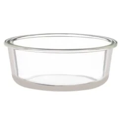 B&M Round Glass Food Container With Bamboo Lid -Household Items Shop 376821 round glass food container 3