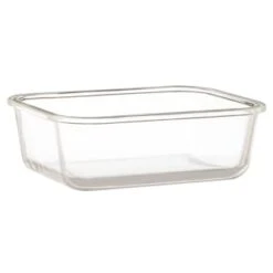 B&M Rectangular Glass Food Containers With Bamboo Lids 2pk 10 B&M Rectangular Glass Food Containers With Bamboo Lids 2pk -Household Items Shop 376824 2pk regular glass food container2 2