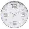 B&M Embossed Clock - Silver 2 B&M Embossed Clock - Silver -Household Items Shop 376994 embossed clock silver