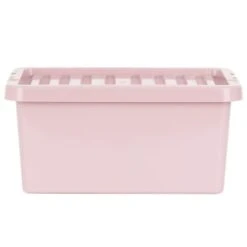 B&M Storage Box With Lid 11L - Dusty Pink 8 B&M Storage Box With Lid 11L - Dusty Pink -Household Items Shop 377033 11l storage box dusty pink