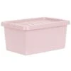 B&M Storage Box With Lid 11L - Dusty Pink -Household Items Shop 377033 11l storage box dusty pink 3