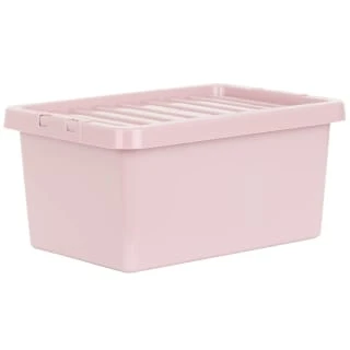 B&M Storage Box With Lid 11L - Dusty Pink 3 B&M Storage Box With Lid 11L - Dusty Pink