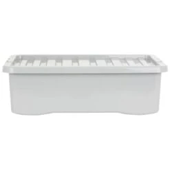 B&M Under Bed Storage Box 32L - Grey 9 B&M Under Bed Storage Box 32L - Grey -Household Items Shop 377037 under bed storage box 32l grey 4