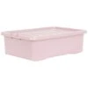 B&M Under Bed Storage Box 32L - Dusty Pink -Household Items Shop 377038 under bed storage box 32l dusty pink 3