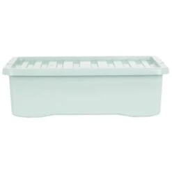 B&M Under Bed Storage Box 32L - Sage -Household Items Shop 377040 under bed storage box 32l sage
