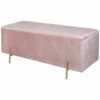 B&M Ottoman With Legs - Blush 1 B&M Ottoman With Legs - Blush -Household Items Shop 378065 blush ottoman with legs