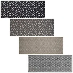 B&M Printed Runner 57 X 150cm - Grey Dash -Household Items Shop 379092 printed runner 57x150 cm group