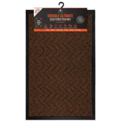 B&M Ultimate Trap Mat 55 X 85cm - Brown -Household Items Shop 379122 durable ultimate sculpted trap mat 55x85cm brown