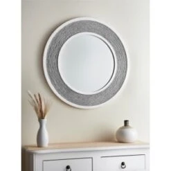 B&M Grey Rope Mirror - Grey
