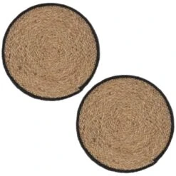 B&M Urban Paradise Woven Placemats 2pk - Natural -Household Items Shop 380094 2pk urban paradise natural woven placemats 3