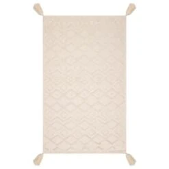 B&M Homestead Embossed Tea Towels With Tassels 2pk - Natural -Household Items Shop 380229 2pk homestead embossed tea towel with tassels 3