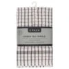 B&M Grey Check Tea Towels 3pk 2 B&M Grey Check Tea Towels 3pk -Household Items Shop 380305 3pk check tea towels grey
