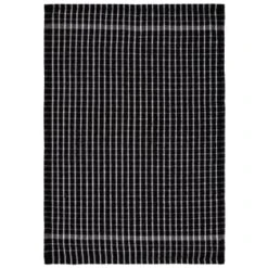 B&M Check Tea Towels - Black 3pk 10 B&M Check Tea Towels - Black 3pk -Household Items Shop 380307 3pk check tea towels black 4