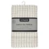 B&M Check Tea Towels - Sage 3pk -Household Items Shop 380309 3pk check tea towels sage