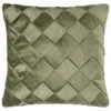 B&M Basket Weave Velvet Cushion - Sage -Household Items Shop 380438 basket weave velvet cushion sage
