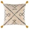 B&M Cleo Tribal Tufted Cushion With Tassels - Multi