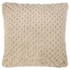 B&M Waffle Faux Fur Cushion - Natural -Household Items Shop 380491 waffle faux fur cushion natural