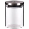 B&M Small Glass Cannister With Stainless Steel Lid -Household Items Shop 380546 glass cannister small