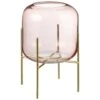 B&M Pink Candle Holder On Stand -Household Items Shop 380584 pink candle holder on stand