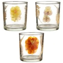 B&M Dried Flowers Tealight Holder - Orange 7 B&M Dried Flowers Tealight Holder - Orange -Household Items Shop 380589 dried flowers tealight holder group