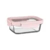 B&M Pink Glass Food Container - Small -Household Items Shop 380661 glass food container pink small 2