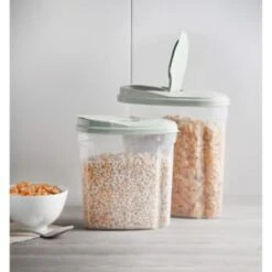 B&M Cereal Storage Container Set 2pk - Sage 15 B&M Cereal Storage Container Set 2pk - Sage -Household Items Shop 380752 cereal storage set 2 peice sage 6