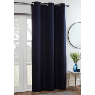 B&M Kent Woven Blackout Panel 54 X 86" - Navy 3 B&M Kent Woven Blackout Panel 54 X 86" - Navy