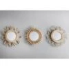 B&M Rattan Mirror 3pk 2 B&M Rattan Mirror 3pk -Household Items Shop 380927 set of 3 rattan mirror