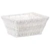 B&M Syros Mini Wicker Basket - White -Household Items Shop 381905 syros mini basket white