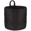 B&M Thera Hanging Storage Basket - Black -Household Items Shop 381912 thera hanging basket black