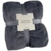 B&M Waffle Throw - Dark Slate -Household Items Shop 383152 supersoft waffle throw dark slate
