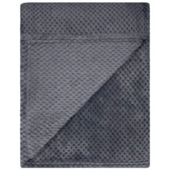 B&M Waffle Throw - Dark Slate 9 B&M Waffle Throw - Dark Slate -Household Items Shop 383152 supersoft waffle throw dark slate 3