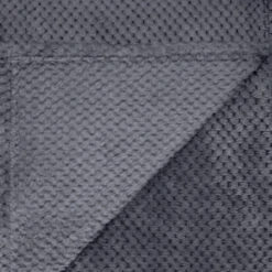 B&M Waffle Throw - Dark Slate 8 B&M Waffle Throw - Dark Slate -Household Items Shop 383152 supersoft waffle throw dark slate 4