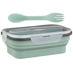 B&M Collapsible Lunch Box - Sage -Household Items Shop 383522 collapsible lunch box 8