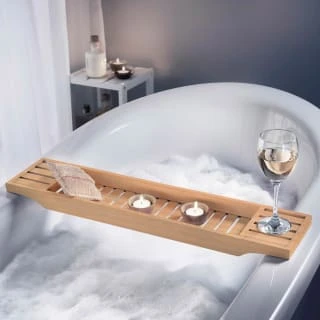 B&M Natural Over Bath Rack 3 B&M Natural Over Bath Rack