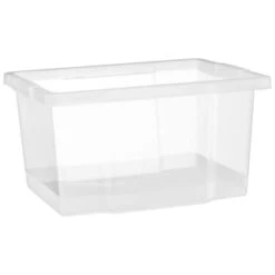 B&M Clear Storage Boxes With Lids 3pk 20L 9 B&M Clear Storage Boxes With Lids 3pk 20L -Household Items Shop 384092 20l lidded box 3pk 2