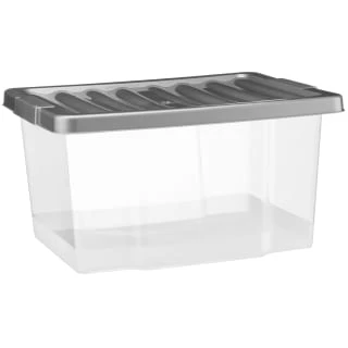 B&M Clear Storage Boxes With Lids 3pk 20L 5 B&M Clear Storage Boxes With Lids 3pk 20L - Image 3