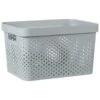B&M Large Rectangular Spot Storage Basket - Grey