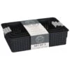 B&M Set Of Three Storage Baskets - Black 1 B&M Set Of Three Storage Baskets - Black -Household Items Shop 384207 3pk storage boxes black