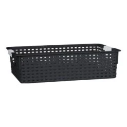 B&M Set Of Three Storage Baskets - Black -Household Items Shop 384207 3pk storage boxes black 4