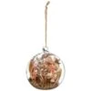 B&M Dried Flowers In Sphere -Household Items Shop 387574 dried flowers in glass sphere