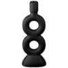 B&M Dinner Candle Holder - Black -Household Items Shop 387583 dinner candle holder black2